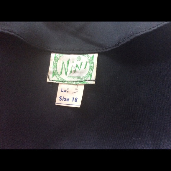 Vintage 1950 Satin Beaded Formal Top Nini 42” L - Picture 5 of 5